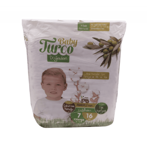 Baby Turco Bebek Bezi 7 Numara 20-30 kg 16 Adet