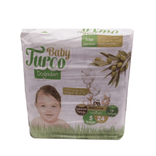 Baby Turco Bebek Bezi 5 Numara 12-25 kg 24 Adet