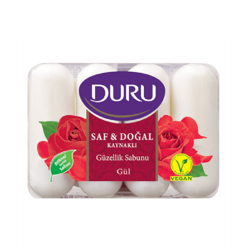 Duru Saf Doğal Güzellik Sabunu Gül 4x70 g