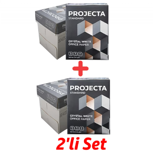 Projecta A4 Fotokopi Kağıdı 80 g 2x2500 Yaprak 2 li Set