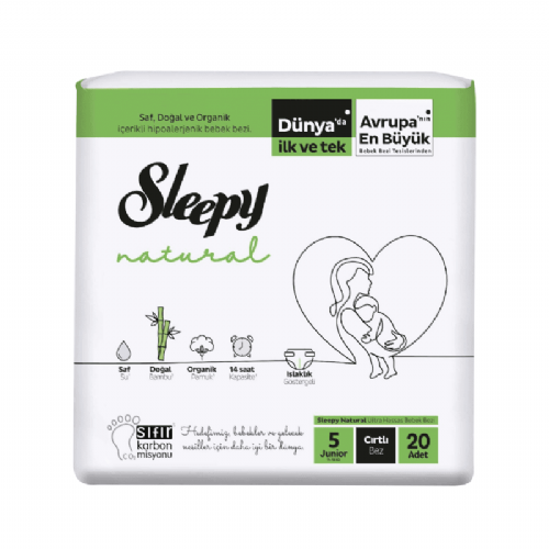 Sleepy Natural Bebek Bezi Junior 5 Numara 11-18 kg 20 Adet