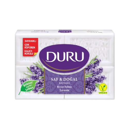 Duru Saf Doğal Kaynaklı Beyaz Sabun Lavanta 600 g