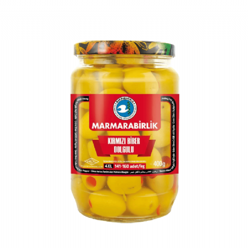 Marmarabirlik Kırmızı Biber Dolgulu Zeytin 400 g