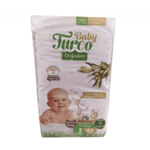 Baby Turco Bebek Bezi Mini 2 Numara 3-6 kg 42 Adet