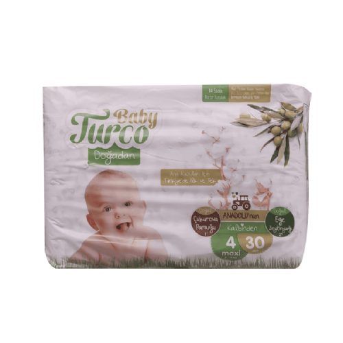 Baby Turco Bebek Bezi 4 Numara Maxi 8-14 kg 30 Adet