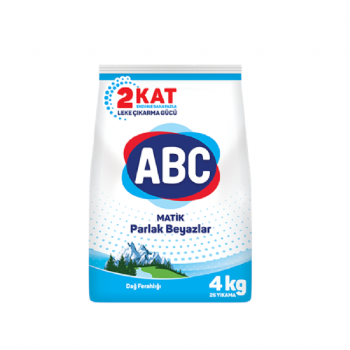 ABC Matik Toz Çamaşır Deterjanı Parlak Beyazlar 4 kg