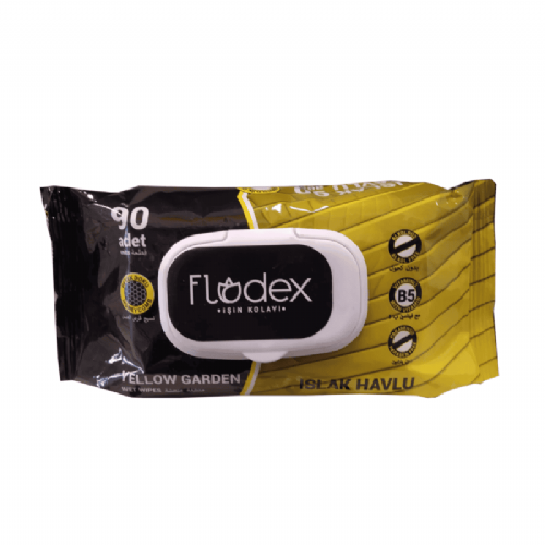 Flodex Yellow Garden Islak Havlu 90 Adet 