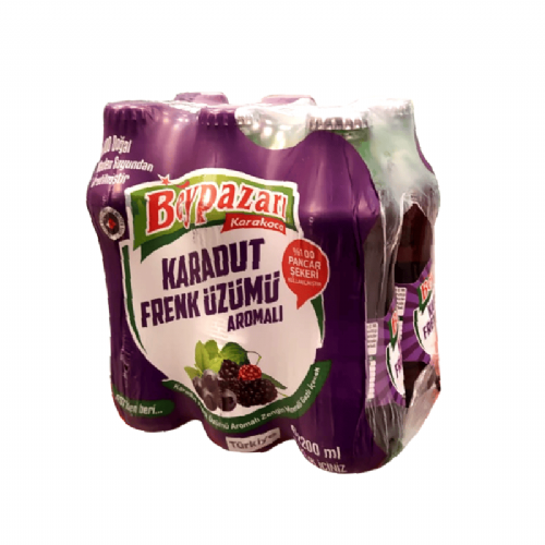 Beypazarı Karadut Frenk Üzümü Aromalı Maden Suyu 6x200 ml