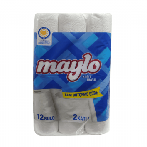 Maylo 2 Katlı Kağıt Havlu 12 Rulo