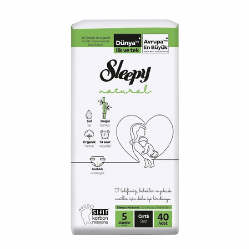 Sleepy Natural Bebek Bezi Junior 5 Numara 11-18 kg 58 Adet